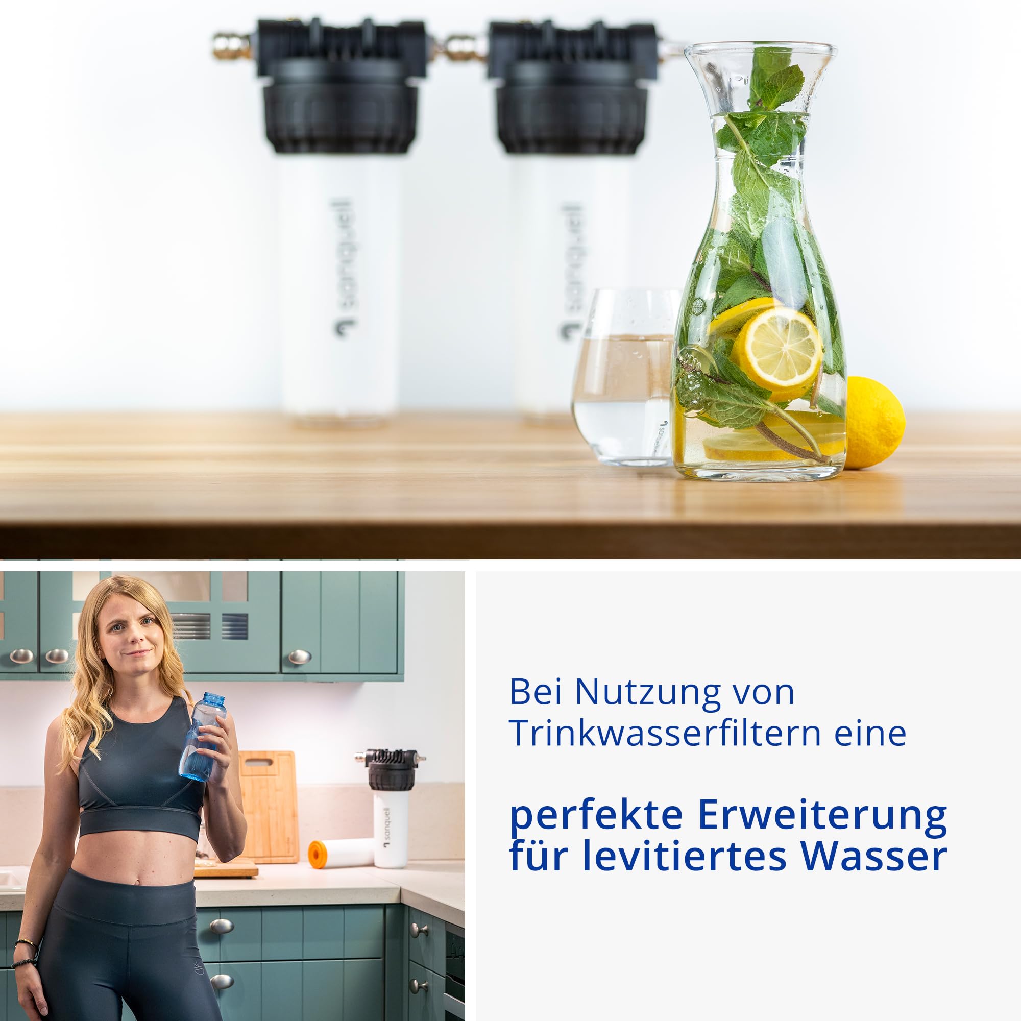 Wasserwirbler Levita aus Edelstahl | levitiertes Wasser zuhause | vitales, genussvolles Trinkwasser durch Mikro-Levitation