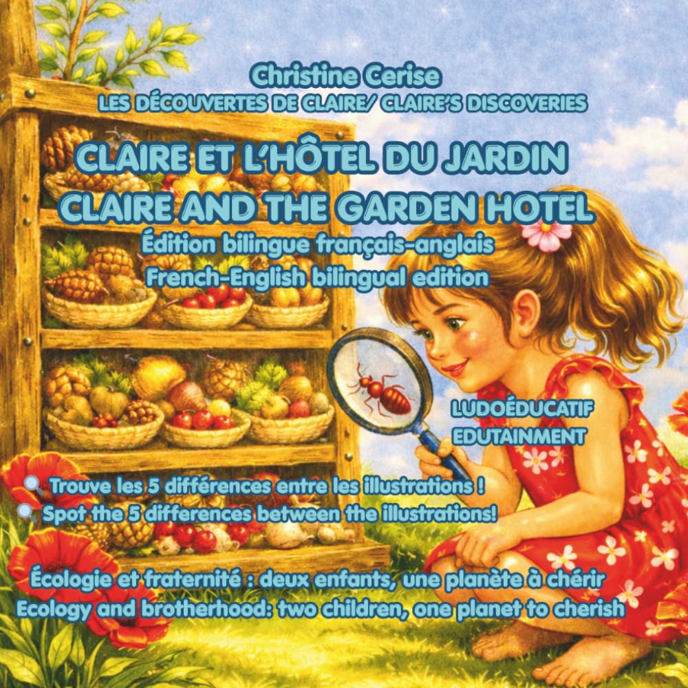 CLAIRE ET L’HÔTEL DU JARDIN / CLAIRE AND THE GARDEN HOTEL Édition bilingue FR-EN: Écologie et fraternité : deux enfants, une planète à chérir / ... de Claire — édition bilingue FR-EN, FR-ES)