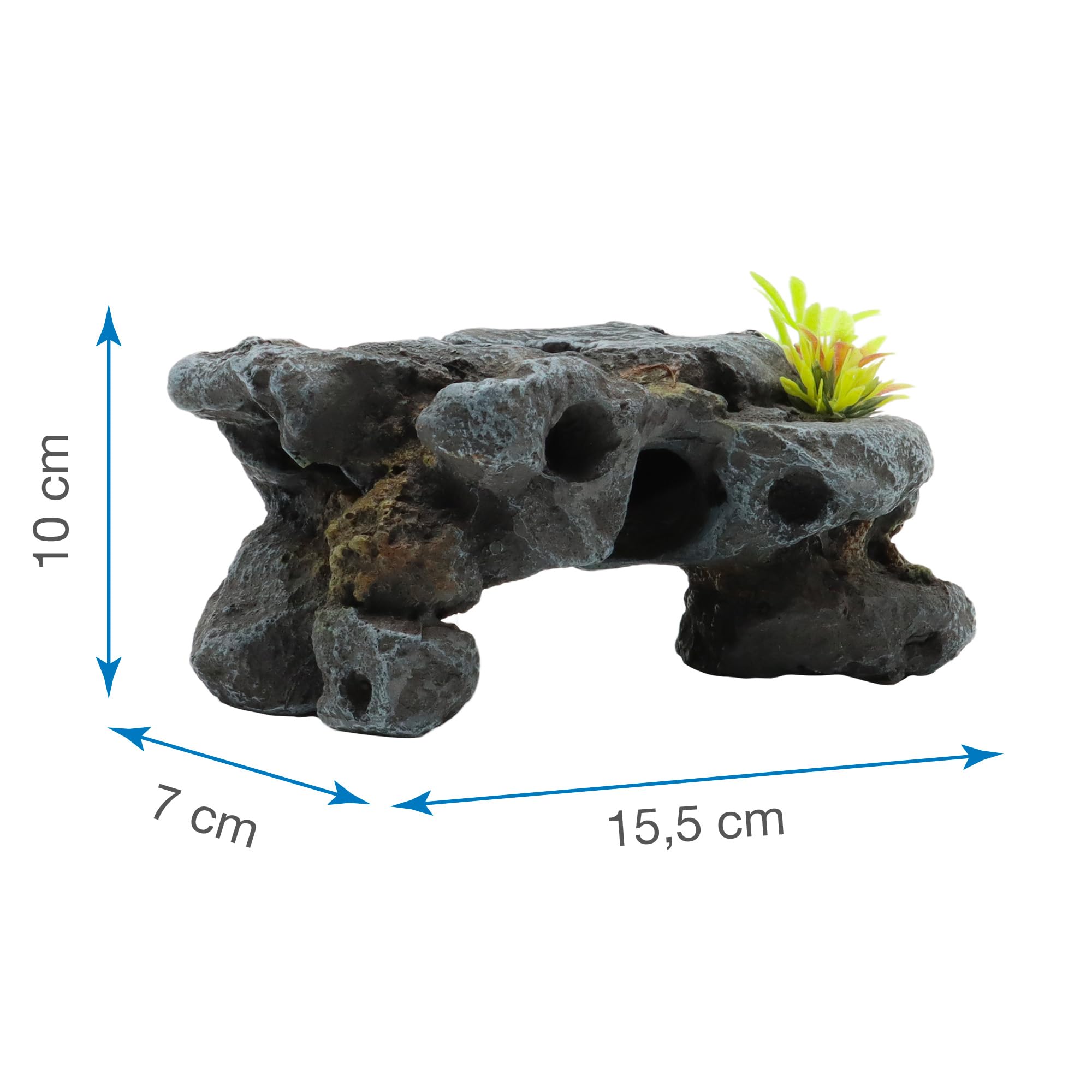 Amtra Deko Roccia Giapponese Decorazione in Resina per Acquari 7x15,5x10 cm