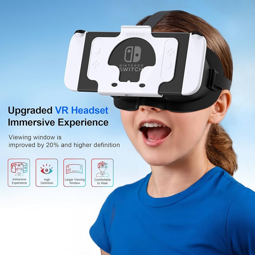 Nintendo Switch PS4 VR Amazon.com: DEVASO Upgraded VR Headset for Nintendo Switch