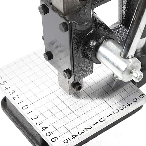 Miniatura 4 de Herramienta de perforación de agujero de cuero, 353 libras, perforadora de agujeros para bricolaje, prensa de impresión en relieve, estampado,