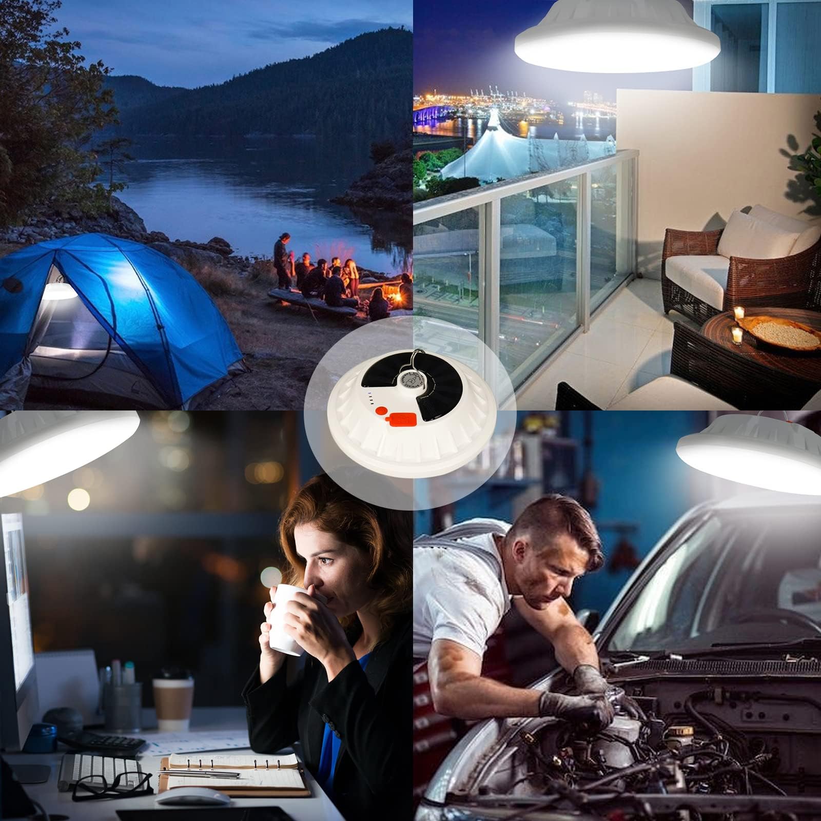 Lanterna Da Campeggio Solare E Ricaricabile USB - LED Super Luminosa, Portatile, Impermeabile - Per Escursioni, Pesca, Emergenze E Interruzioni Di Corrente