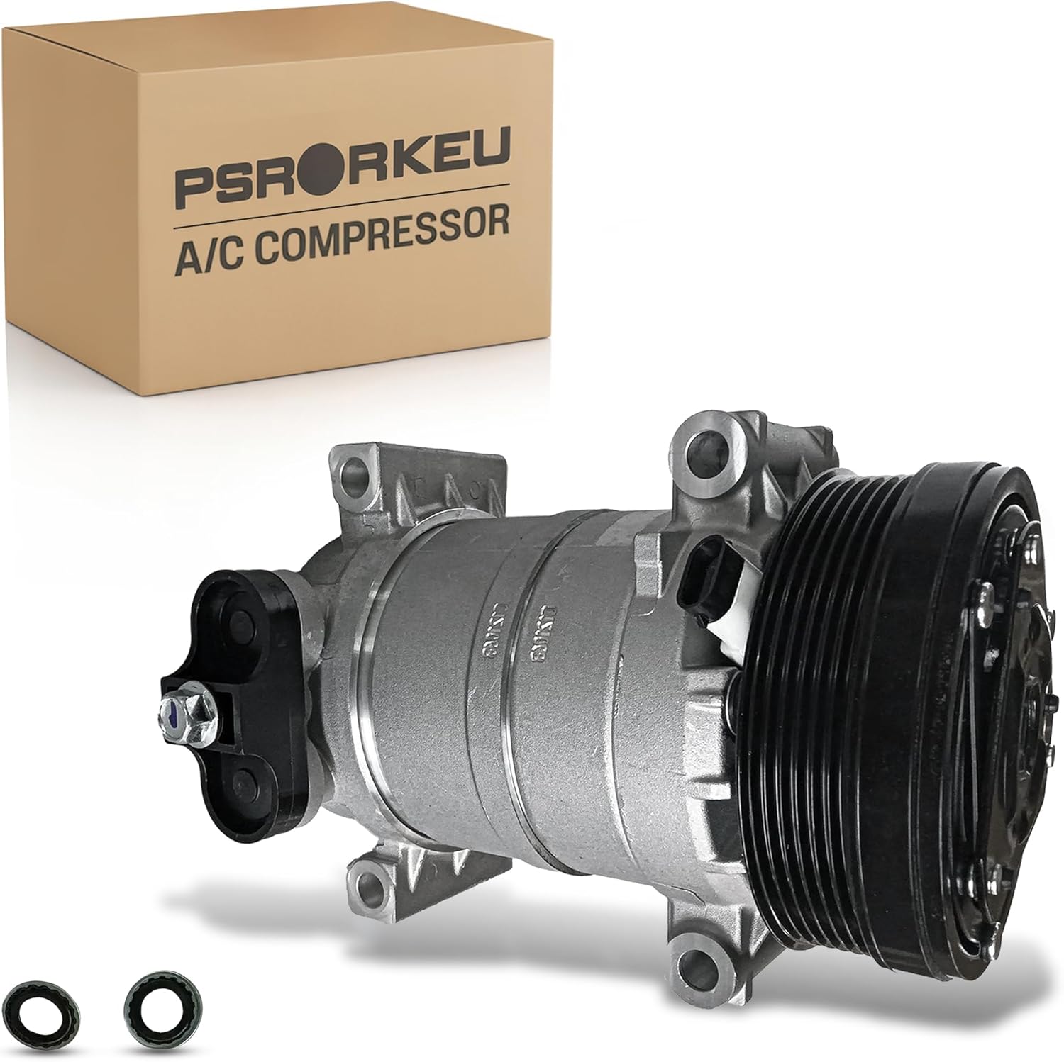 CO 20151C 58950 A/C Air Conditioner AC Compressor W/Clutch Fits GMC Chevrolet C1500/C2500/C3500/Jimmy/K1500/K2500/K3500/Sonoma/Yukon/Hombra/Bravada/Tahoe Cadillac 1996-2000