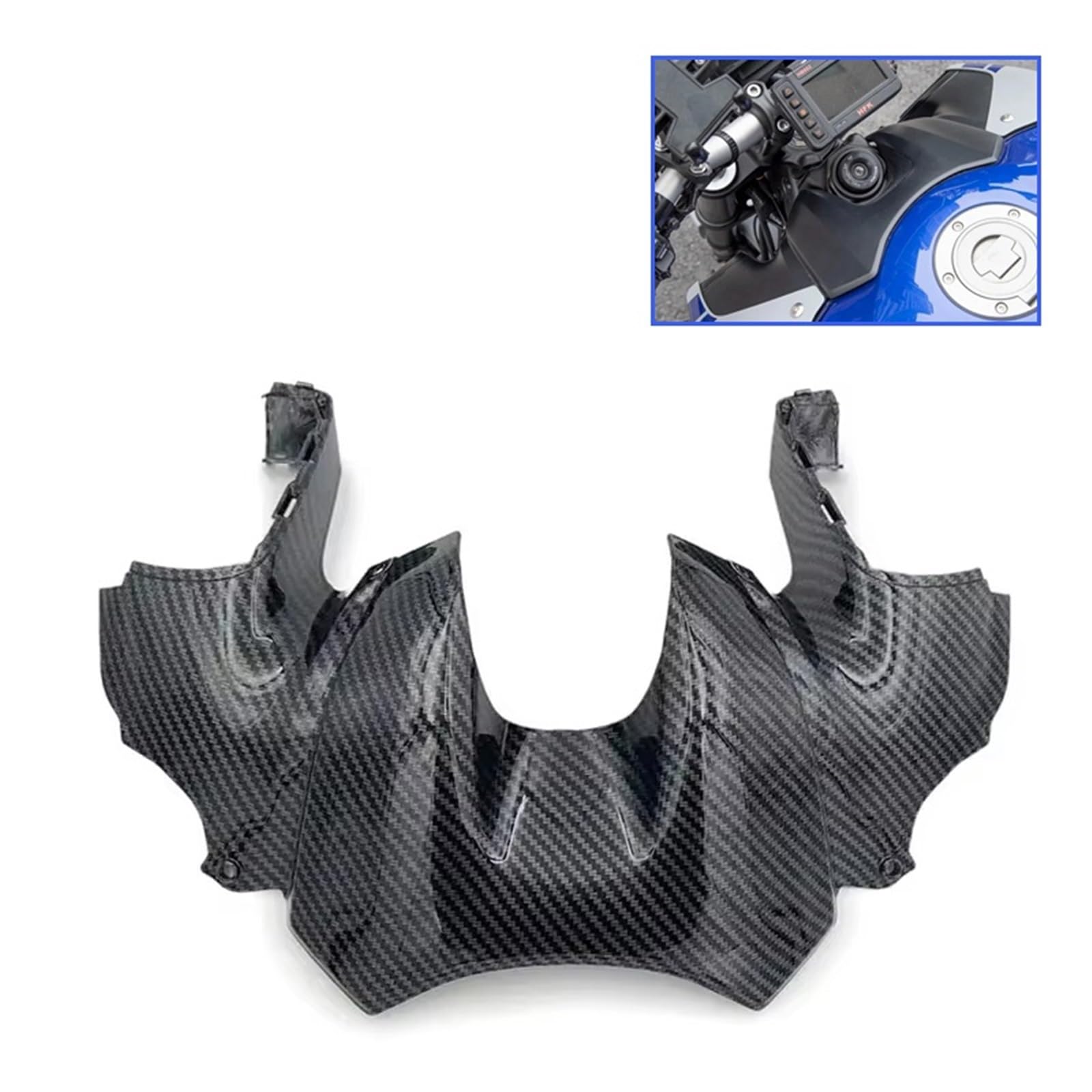 Fit Für Yamaha MT-09 MT09 MT 09 SP 2021-2023 Motorrad Vorne Kraftstoff Tank Airbox Abdeckung Gas Panel Verkleidungen Zubehör Motorrad Kühlerschutz(Carbon Fiber Look)