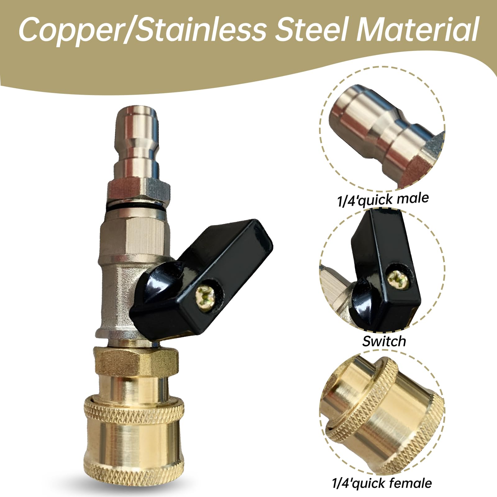 1/2 Inch Compressed Air Quick Release Coupling, Brass Compressed Air