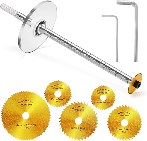 Inside Pipe Cutter for PVC Pipe, Internal Cutter with 7" Scale Gauge Guide | Adjustable Depth Gauge, 5 Pcs Saw Tooth Blades, 7 inch Hex Shank, Plumbing Cutter For ABS PVC Plastic Pipe