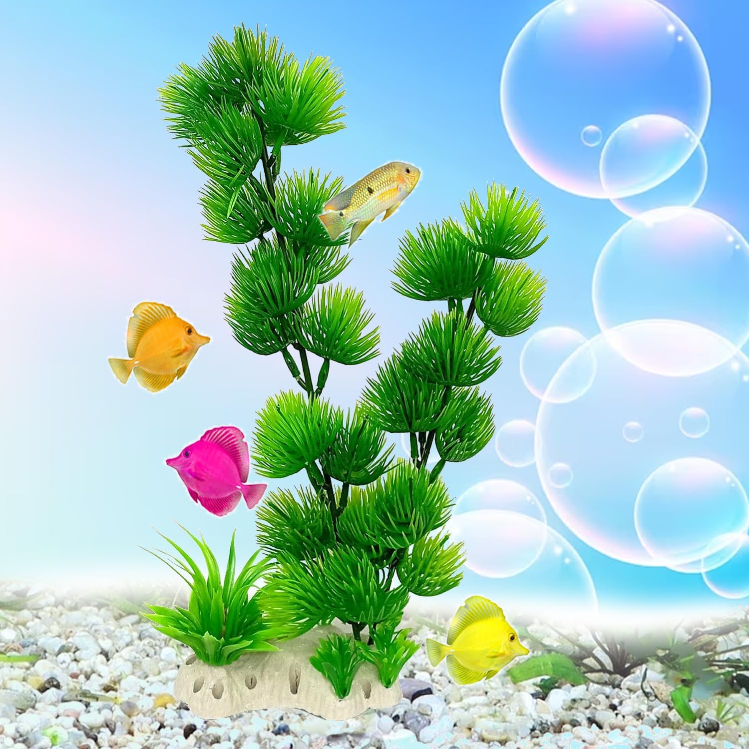 Jainsons Large Aquarium Plants Artificial Plastic Plants Ceramic Base Decoration Ornaments Soft and Safe Plant Leaf for All Fish Home and Office Fish Tank Decor Plants12.5 Green (B0D2J49LCP) Amazon Price History, Amazon Price Tracker