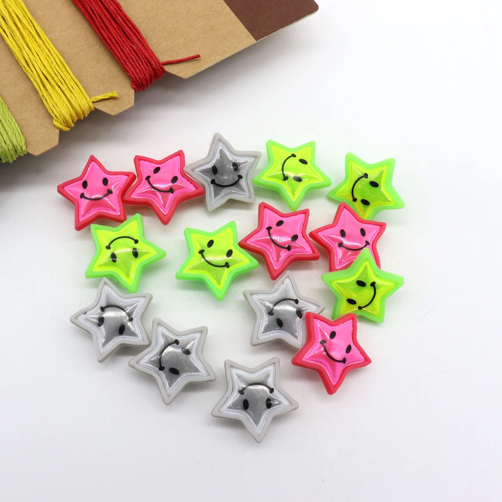 36 Clip Per Raggi Bici - Perle Decorativa Clicker In 6 Colori Fluorescenti Gravidus