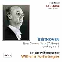 【売約済】フルトヴェングラー／ベートーヴェン:交響曲第4番、ピアノ協奏曲第4番 交響曲第4番、ピアノ協奏曲第4番 フルトヴェングラー
