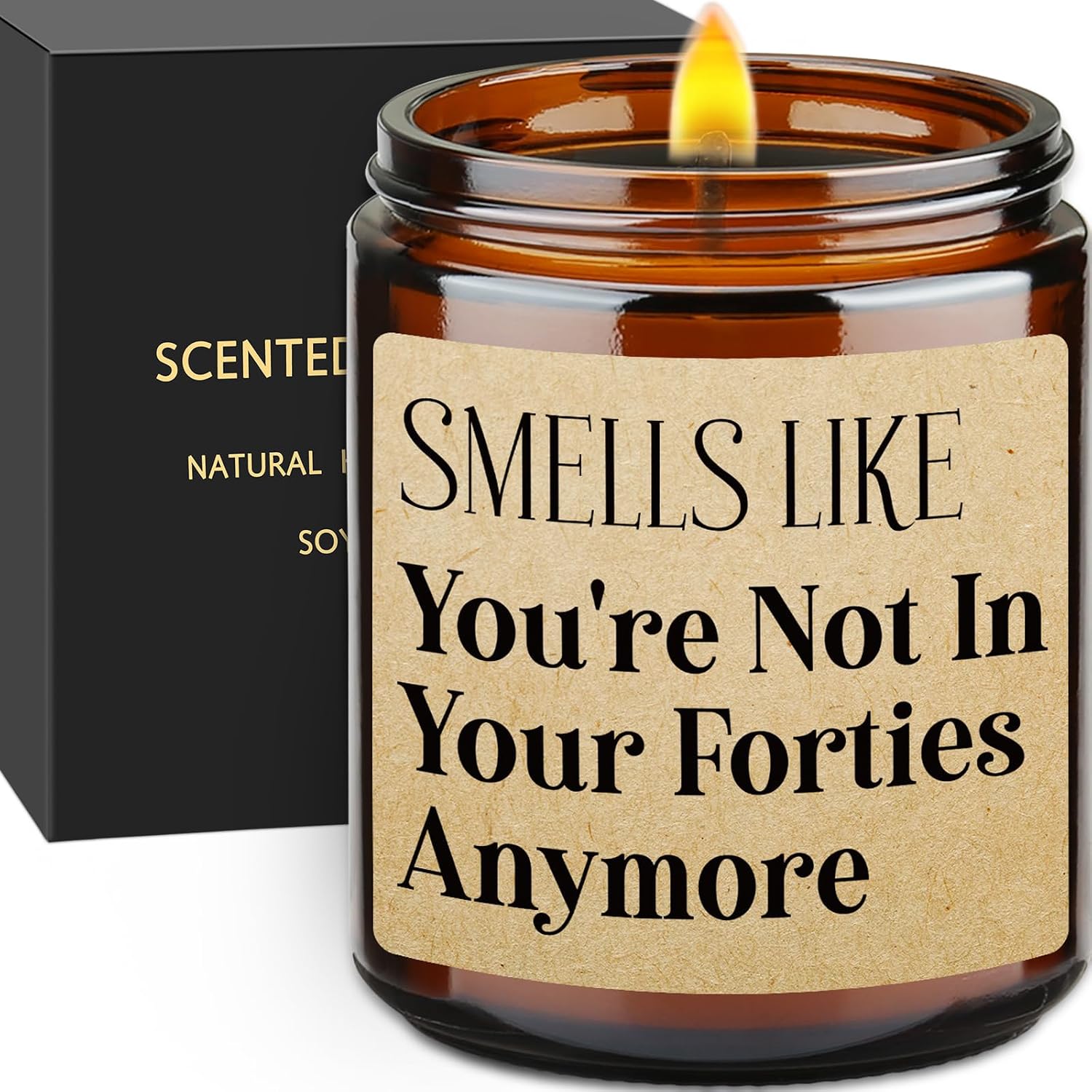 Funny 50th Birthday Gifts for Women Men, Fifty Birthday Scented Candle
