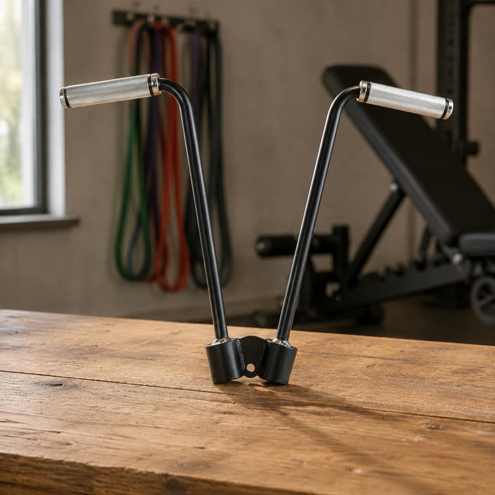 Qianly Latzug Stange Fitness Griff Trizepsstange Kabelzugstange Kabelzuggriff Stabile für Trizepsdrücken Latzug Und Ruderzug mit Ruhigem Bewegungsablauf für, Neues Modell