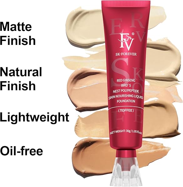 FV Crema Base de Maquillaje de Larga Duración, Mate de alta Cobertura, Flawless Para Pieles Grasas,Beige, 30 ml - 2