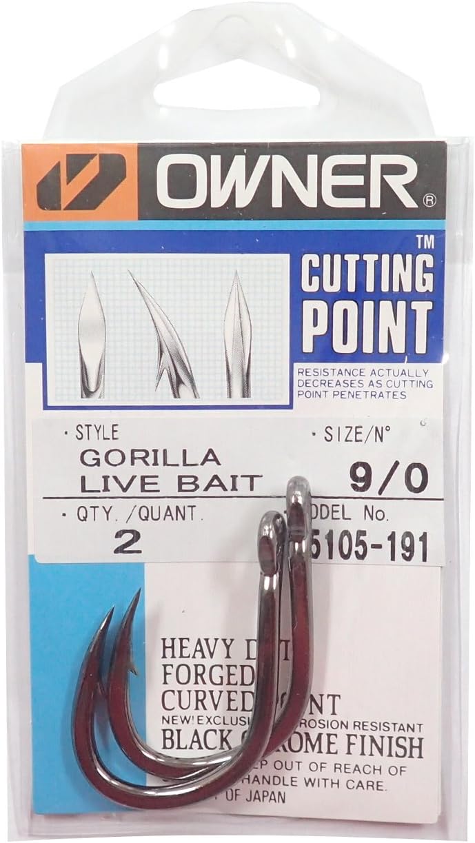 Owner 11510 Single Hook Cut Gorilla No. 9/0