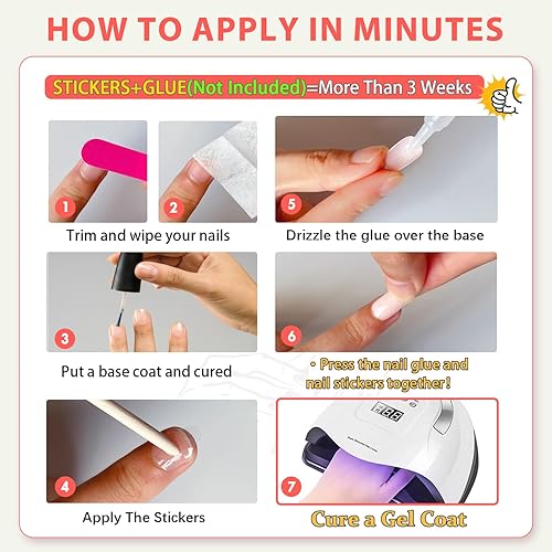 Miniatura 10 de KQueenest - Uñas postizas extralargas a presión color rojo, uñas postizas de bailarina sólidas, uñas acrílicas de color puro, cobertura completa,