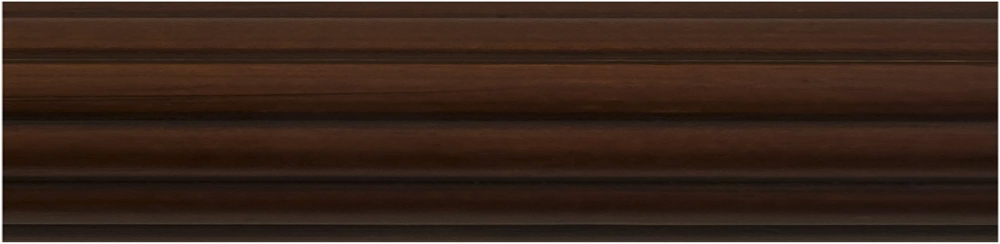 1-3/4-Inch Diameter Fluted Wood Drapery Rod, 72-Inch, Mahogany