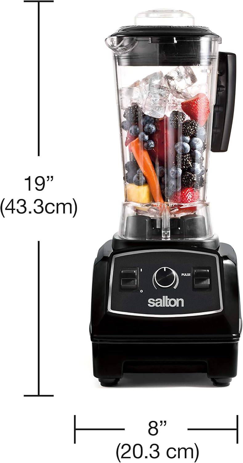 Salton BL1486BLBT Power 2 L/QT Table Top Blender, 2 Liters, Black