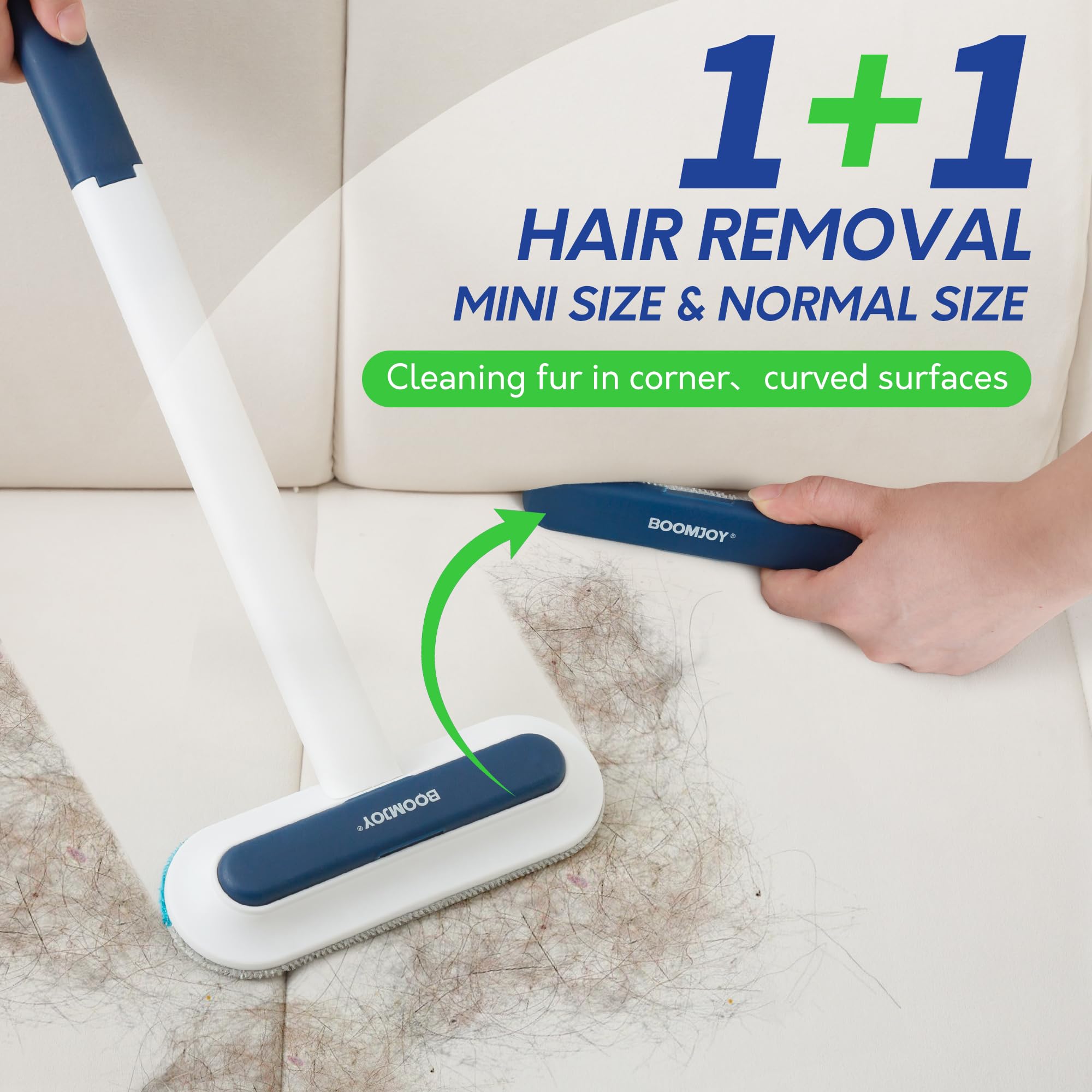 BOOMJOY Pet Hair Remover - Reusable Dog Cat Hair Remover Brush for Furniture, Couch, Carpet - Lint Remover for Pet - image 4