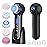 UMICKOO Face Scrubber Exfoliator with LCD Screen,Rechargeable Facial Cleansing Brush IPX7 Waterproof 3 in 1 Blackhead Remover Vacuum for Exfoliating,Massaging and Deep Pore Cleansing