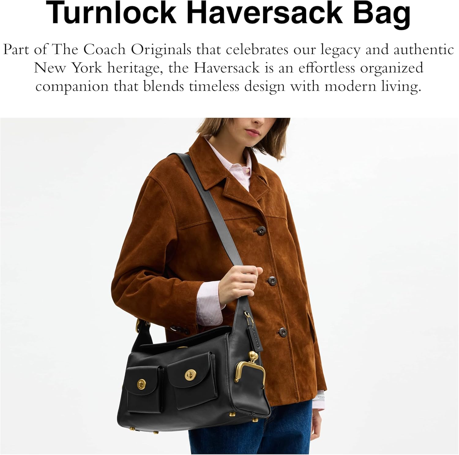 COACH Turnlock Haversack Bag