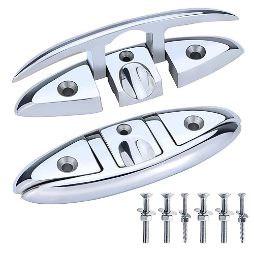 Folding Boat Cleats 316 Stainless Steel - 5"/6" Marine Grade