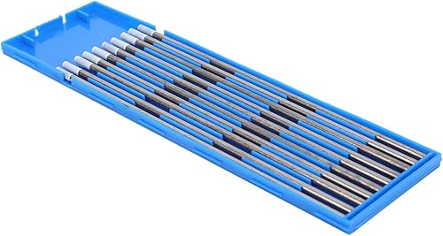 Miniatura 6 de Shipenophy 10 Uds. WZ8 Rod Electrodo de tungsteno Aguja de arco TIG soldadura electrodos de tungsteno para soldadura aluminio blanco 0.126 in,