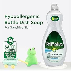 Palmolive Ultra Dishwashing Liquid Dish Soap, Pure + Clear Fragrance Free - 32.5 Fluid Ounce (Packaging may vary)