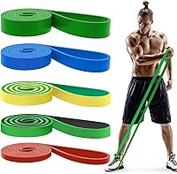 Vista 20 de Pull Up Bands, Resistance Bands, Pull Up Assistance Bands Set for Men & Women, Exercise Workout Bands for Working Out, Body Stretching, Physical Rojo