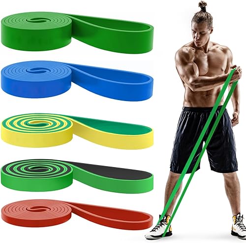 Miniatura 19 de Pull Up Bands, Resistance Bands, Pull Up Assistance Bands Set for Men & Women, Exercise Workout Bands for Working Out, Body Stretching, Physical