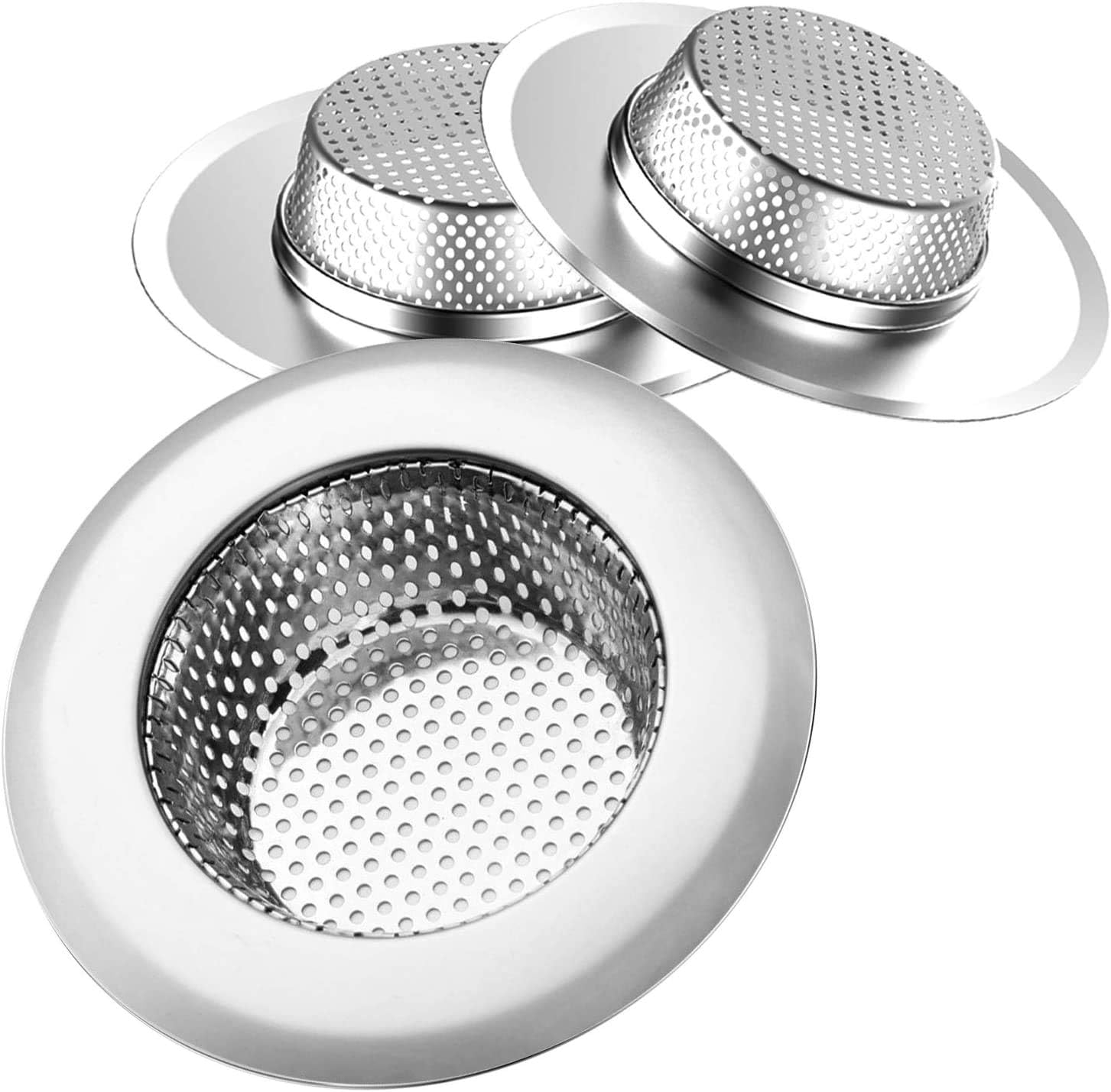 Drain Hair Catcher(3 Pack), Shower Drain Cover for Bathtub, Kitchen