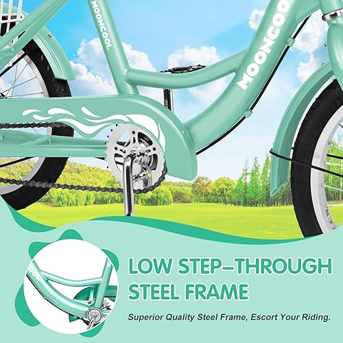 Miniatura 5 de LILYPELLE Triciclo triciclo de 16 pulgadas para principiantes y bicicletas de 3 ruedas de una sola velocidad, bicicletas de tres ruedas con cesta