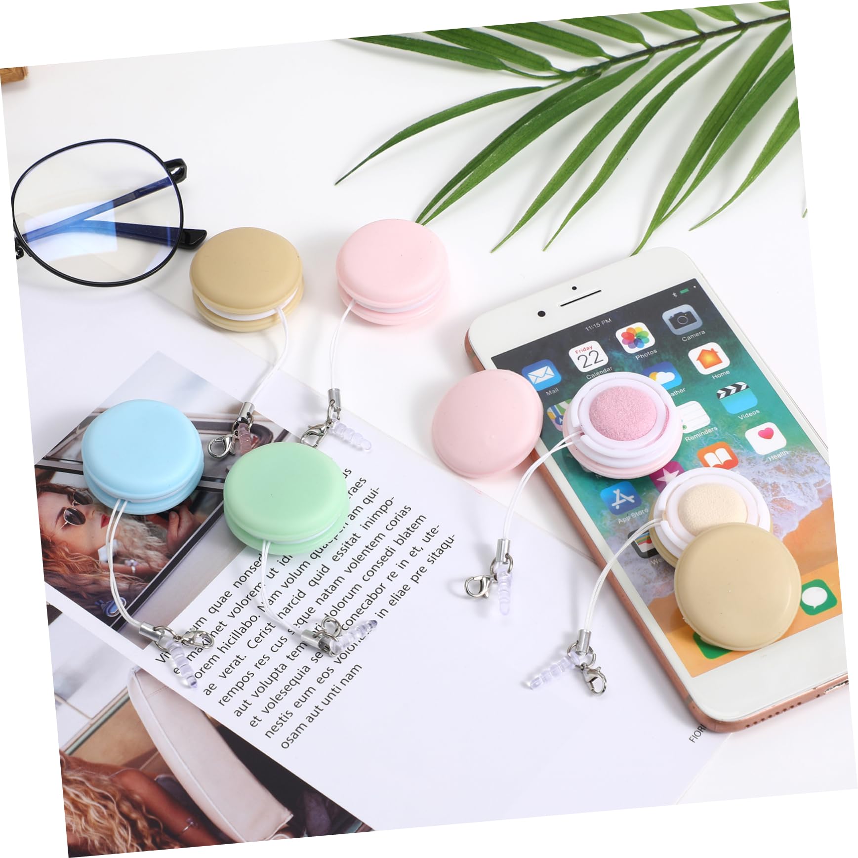 VALICLUD 5 Set Tergicristallo Del Telefono Occhio Pulire La Lente Schermo Detergente Per Occhiali Eylasses Welasses Cleaner Lenti Strofina Il Panno Pp+silicone Colore Casuale 6 Pezzi * 5