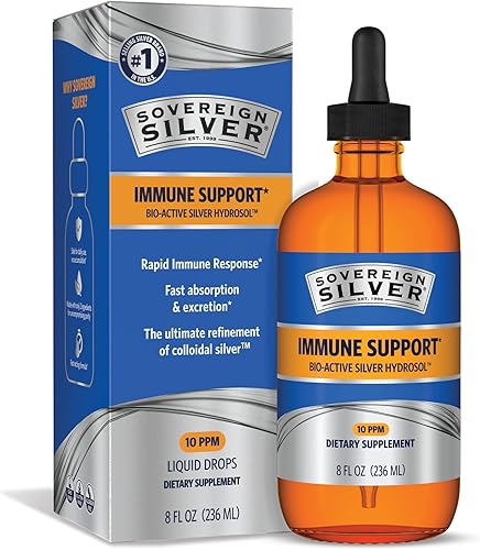 Miniatura 11 de Sovereign Silver Hidrosol de plata Bio-Active para apoyo inmunológico - Líquido de plata coloidal - 10 ppm, 1oz (1.0 fl oz) - Tamaño de viaje