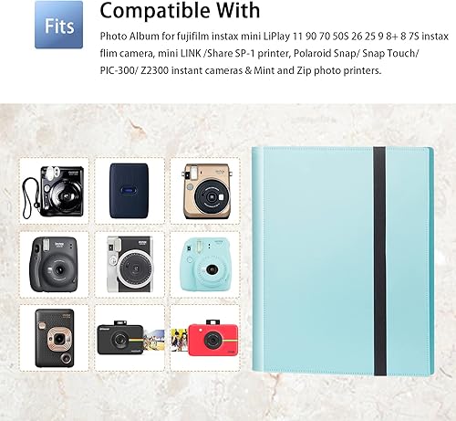 Miniatura 4 de Álbum de fotos de 432 bolsillos para cámara instantánea Fujifilm Instax Mini, Polaroid Snap Snap Touch PIC-300 Z2300, Instax Mini álbum para cámara
