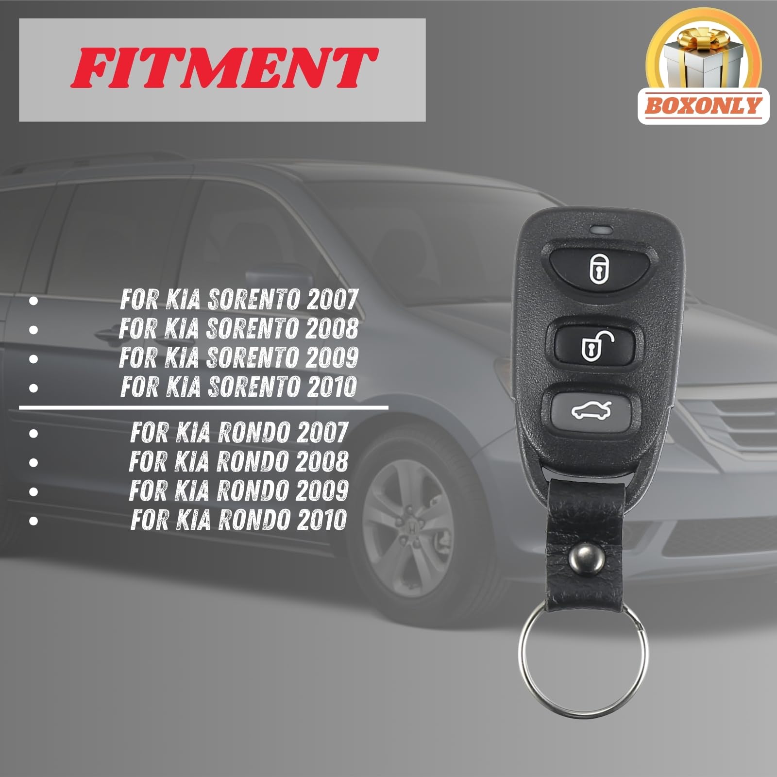 Telecomando di ricambio per chiave auto, 3 + 1 pulsante, PLNHM-T011, 315 MHz, compatibile con Kia Sorento 2007-2010, Rondo 2007-2010, ricambio per Smart Fob di prossimità