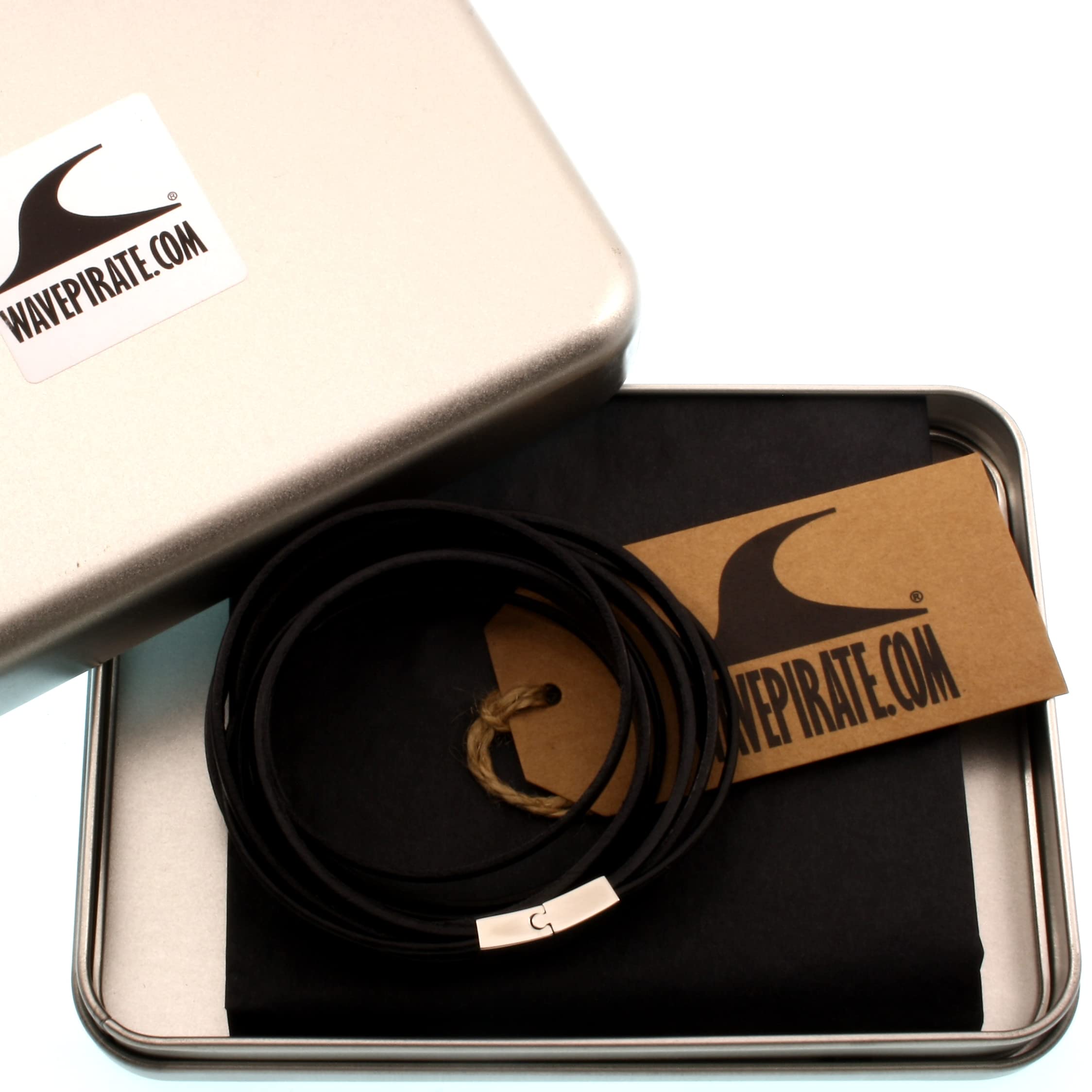 Echt Leder-Armband Rockstar Schwarz Männer Herren