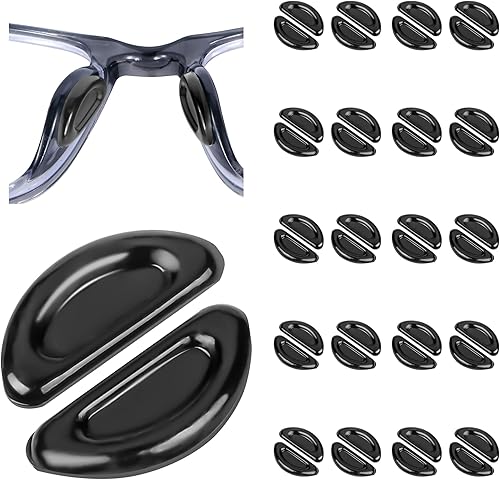 Miniatura 8 de Almohadillas para la nariz para gafas, almohadillas antideslizantes para la nariz para gafas con respaldo súper adhesivo, almohadilla de nariz de