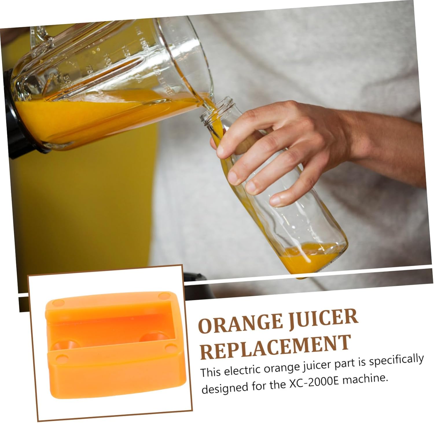 GANAZONO 4pcs Professional Orange Juicer Replacement Part Compact Peeler Machine Holder for Xc Sturdy and Easy to Clean Juicer Accessory Efficient Design for Safe Operation