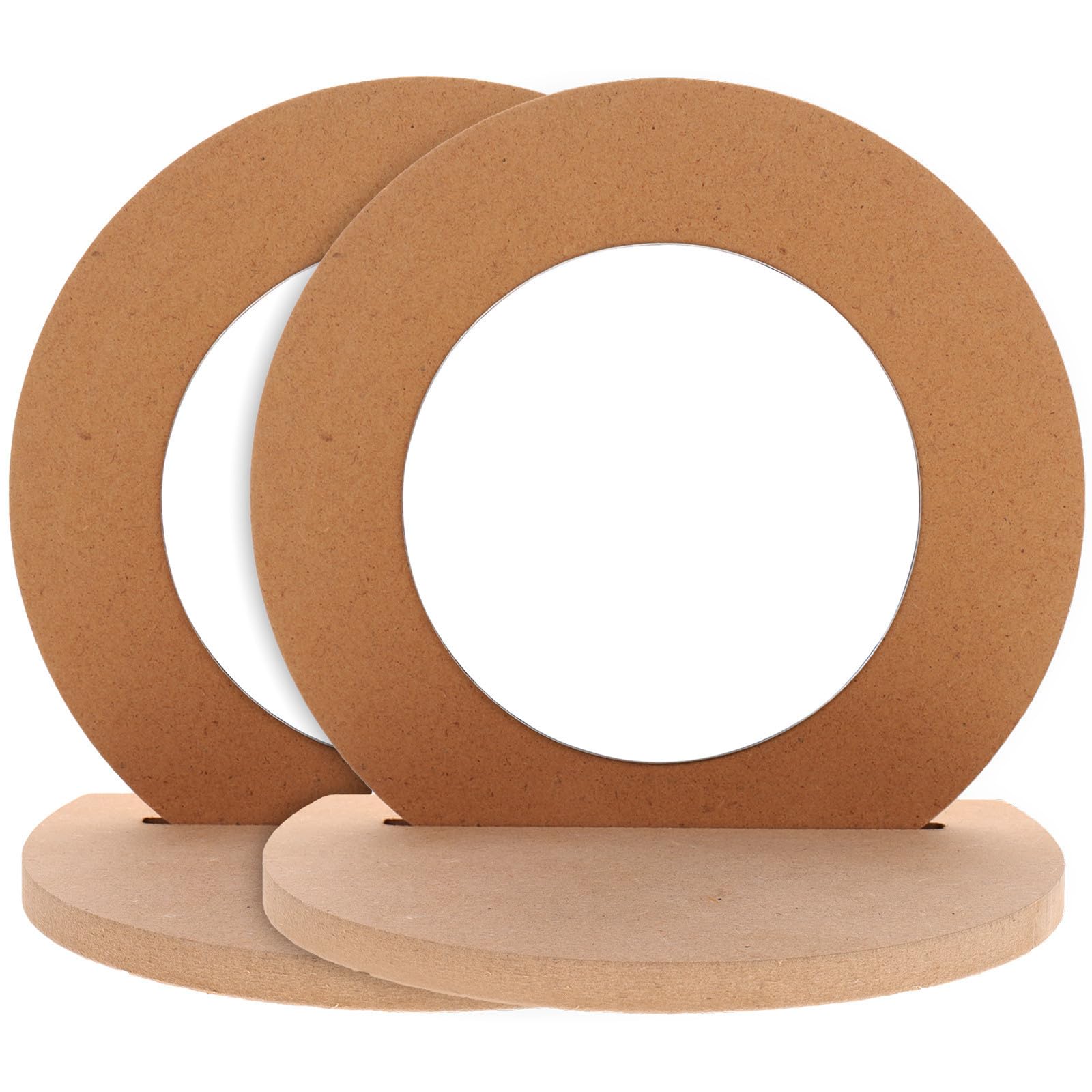 Espejos redondos de madera para decorar el escritorio y estimular la creatividad infantil