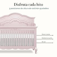 Vista 5 de evolur Aurora 5-in-1 Convertible Crib