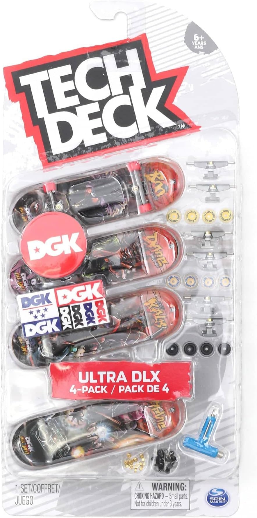 Tech-Deck Fingerboards - Pack of 4,96mm