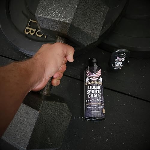 Miniatura 3 de IRON AMERICAN Tiza líquida  Tiza de agarre de larga duración sin desorden para levantamiento de pesas, gimnasia, escalada en roca y entrenamiento de