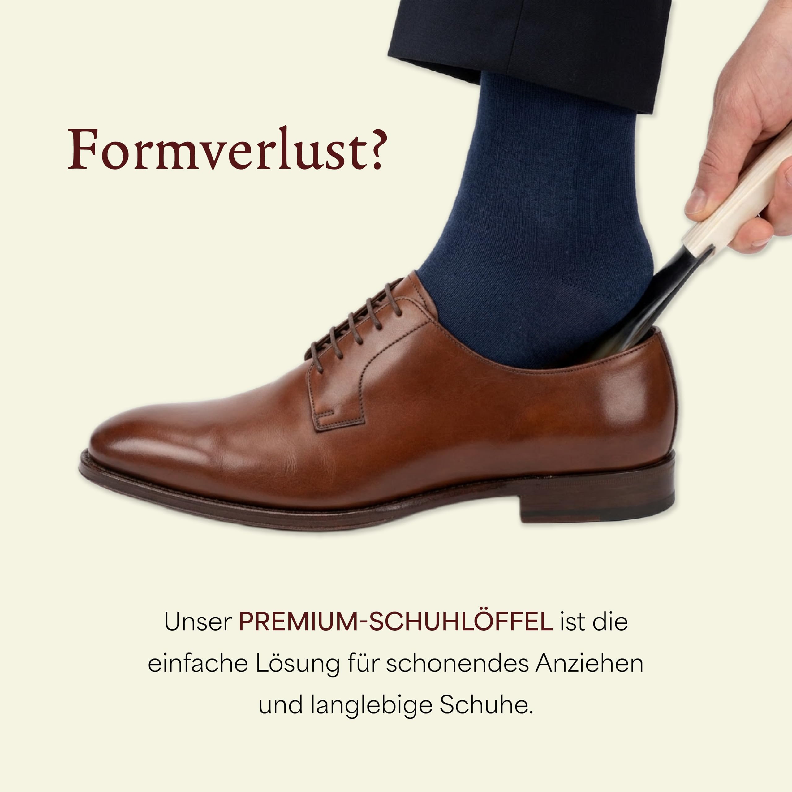 Langer & Messmer Schuhlöffel aus Echthorn, Schuhanzieher in Handarbeit gefertigt, jedes Stück ein Unikat aus natürlichem Horn (31cm)
