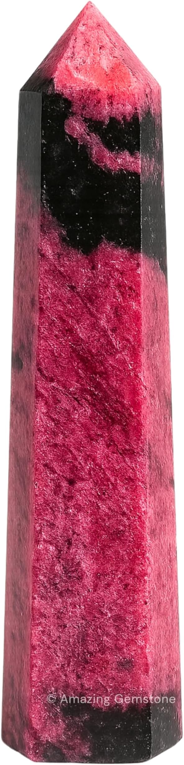 Amazing Gemstone Rhodonite Crystal Towers - Natural Healing Crystal Point Obelisk for Reiki Healing and Crystal Grid (2" to 3" INCH)