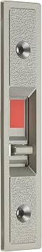 Nichu Manufacturing Co., Ltd. Entrance Replacement Double Sliding Door Lock with Key, Dimple Cylinder Type, Silver GA-800D-SL