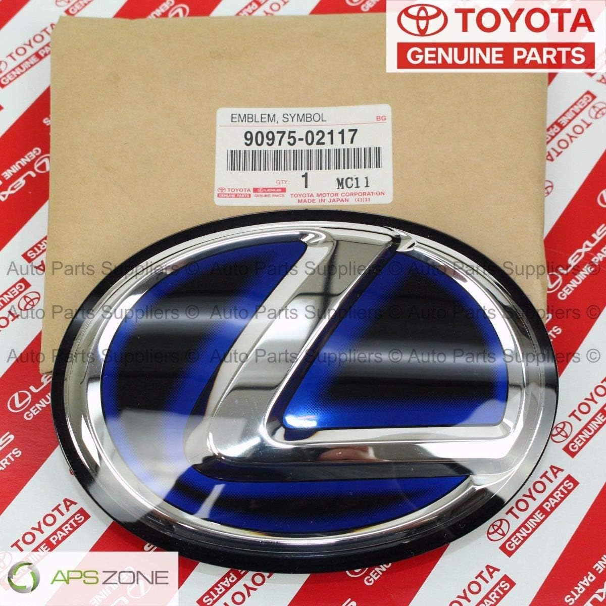 Toyota Genuine Parts 90975-02117 Lexus "L" Front Emblem