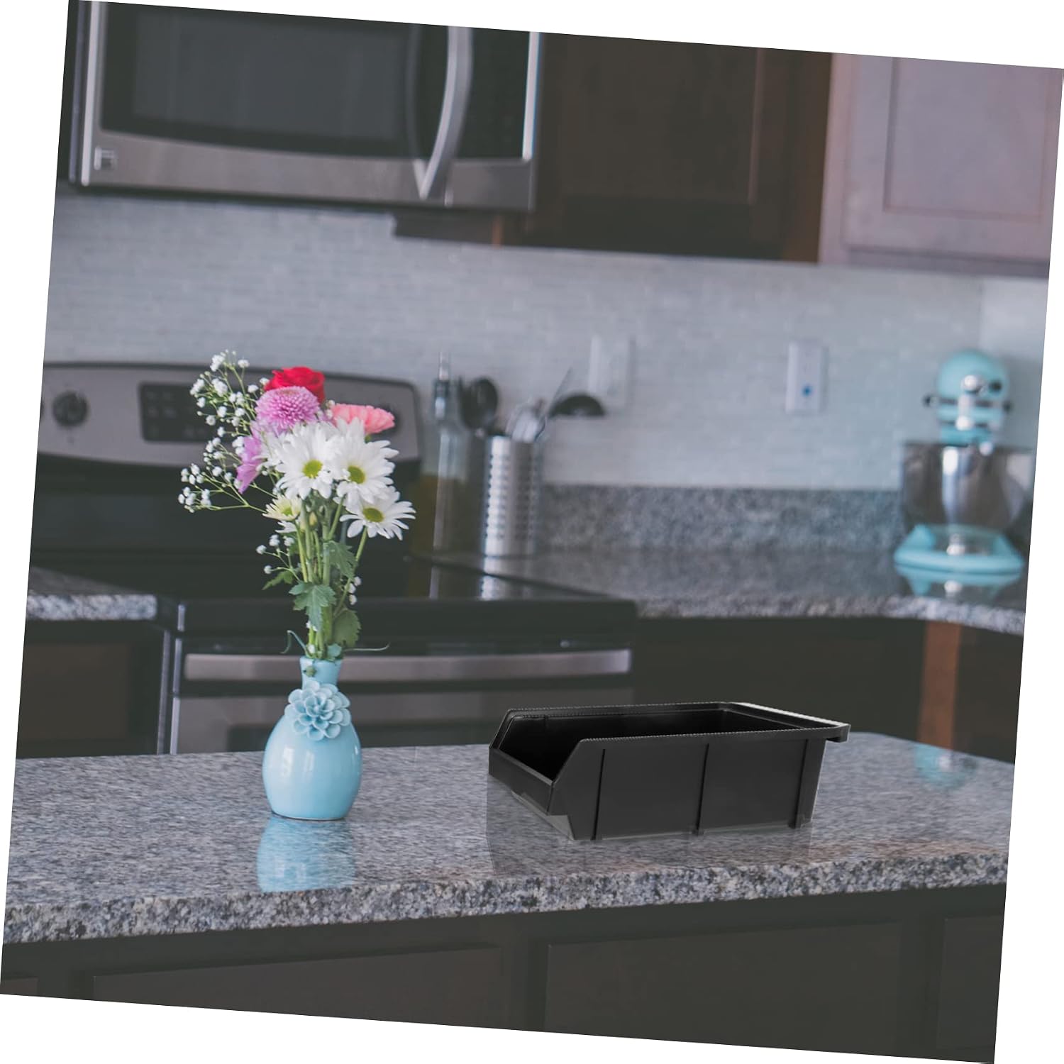Multi-layer Station Organizer Storage Box Cup Condiment Milk Tea Straw Box Countertop