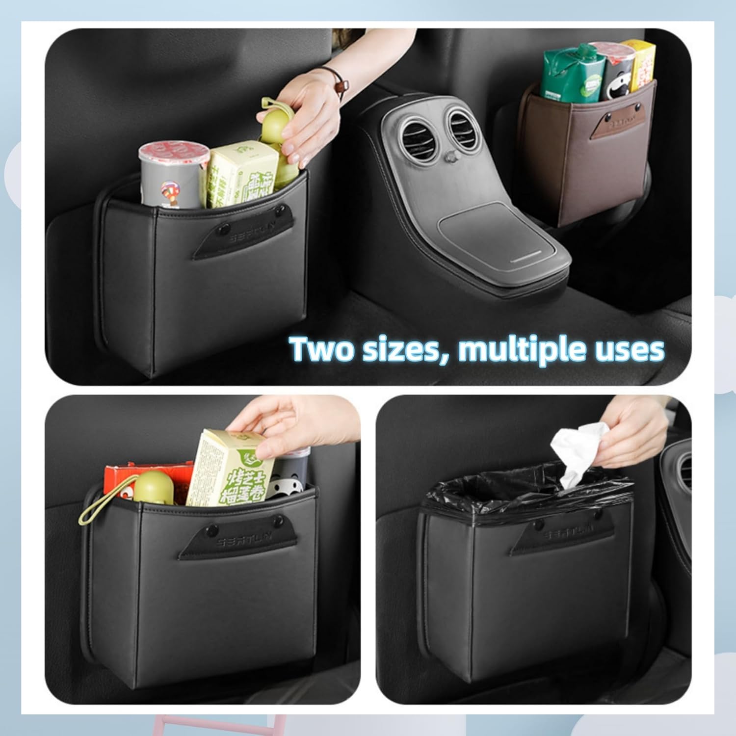 Backseat Cup Holder for car,car Tissue Holder,Tissue Holder in car,Backseat Organizer with Cup Holder(2PCS