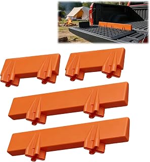 Edge Guide Rail Compatible with TMAT Truck Bed Cargo System 12” & 6” Blocker Guide Rail Set, 4‑Piece Kit to Keep Stuff from Sliding in Truck Bed, Outdoor & Everyday Haulers