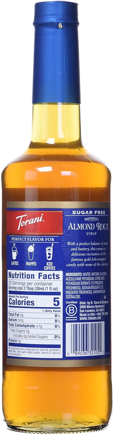 Torani Sugar Free Almond Roca Syrup