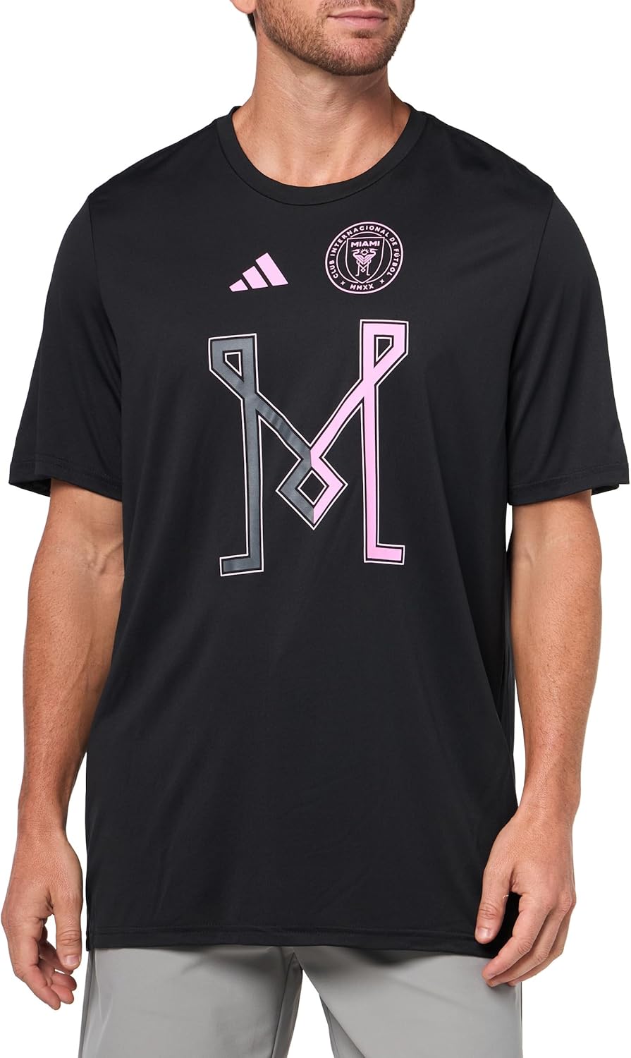 Adidas Mens Inter Miami Cf Pre-Game Short Sleeve T-Shirt